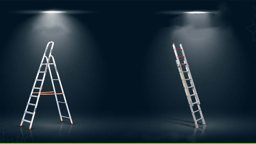 Aluminium Self Supporting
                                        Extension Ladder